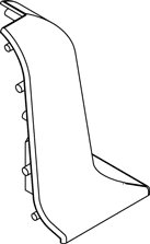 Заглушка для плинтуса угловая наружняя ANZ740D.1241 (коричневый)
